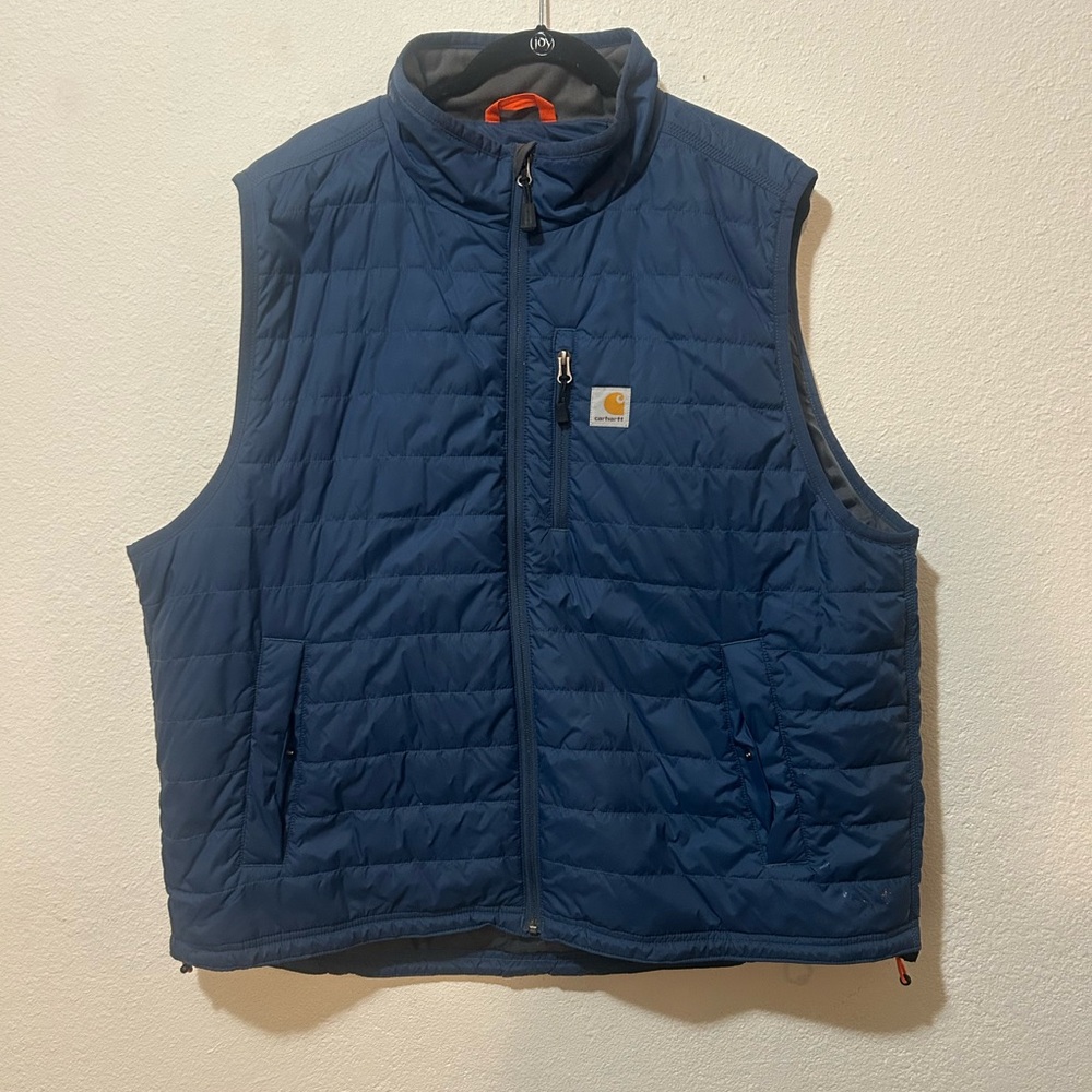 Carhartt Mens XXL Rain Defender Relax Fit Lightweight Gilliam Vest Cordura Blue